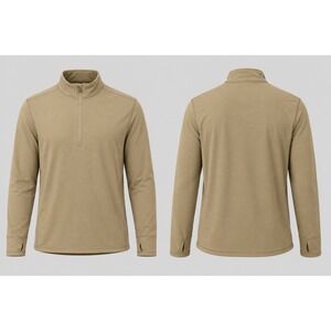 Condor Combat 1/4 ZIP Mens XLarge Tan Stretch Tactical GRID PATTERN